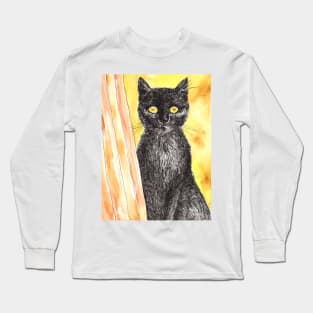 Black cat Long Sleeve T-Shirt